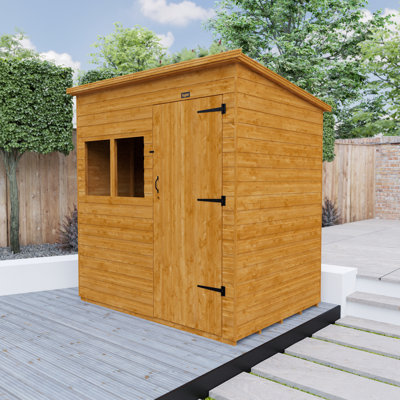 7x5w Tiger Shiplap Extra High Pent