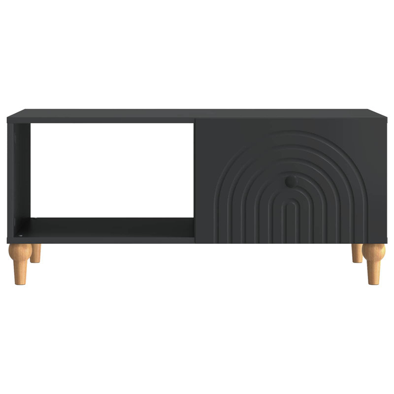 Coffee Table with Storage, Black, 40cm H x 90cm L x 50cm W
