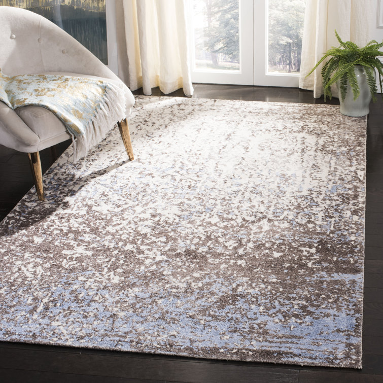 Barker Ridge Hand Tufted Viscose Abstract Rug