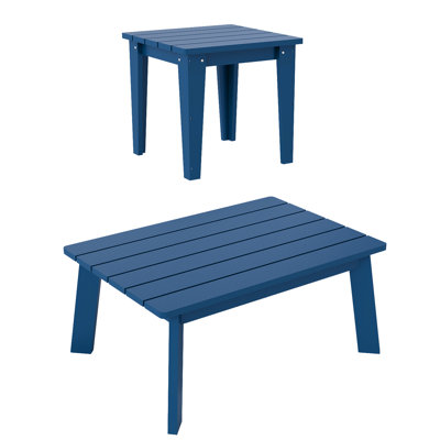 Hdpe Outdoor 2-Piece Coffee Table
