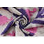 Coussin lombaire en velours de soie mauve et rose 16 x 24 - fait à la main