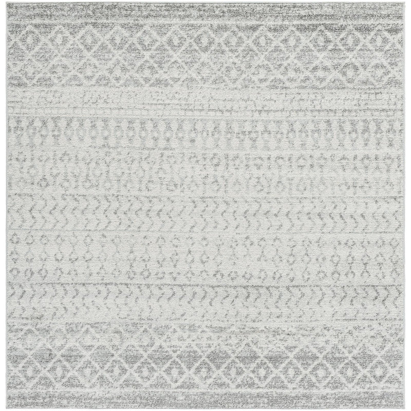 Warkentin Geometric Indoor Rug, Square 4'