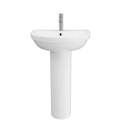 17 Stories Margare 51 mm L x 410 mm W Ceramic U-Shaped Sink and Overflow