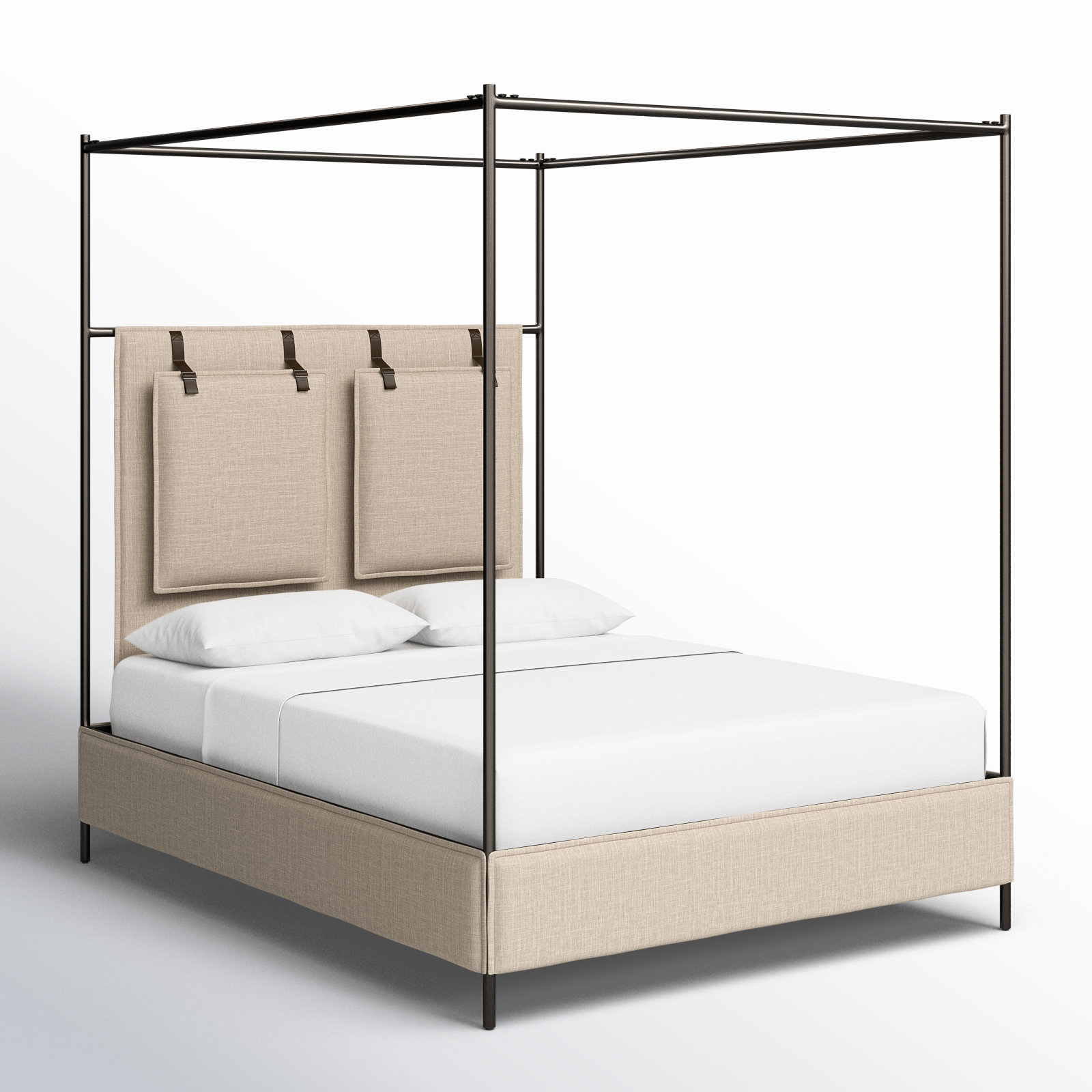 Waverley Canopy Bed, Queen, Beige
