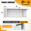 Armoire de rangement en acier pour garage (H 14 po x l 32 po x P 13 po) avec portes verrouillables-1877215378