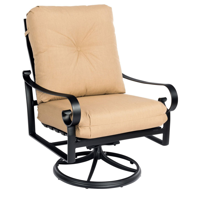 Belden Outdoor Rocker Chair, Graphite, Canvas Bird's Eye