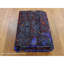 Tapis bleu nouvel âge en soie 8 pi 10 po x 12 pi Aspendale