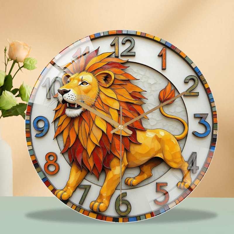 Horloge murale Lion