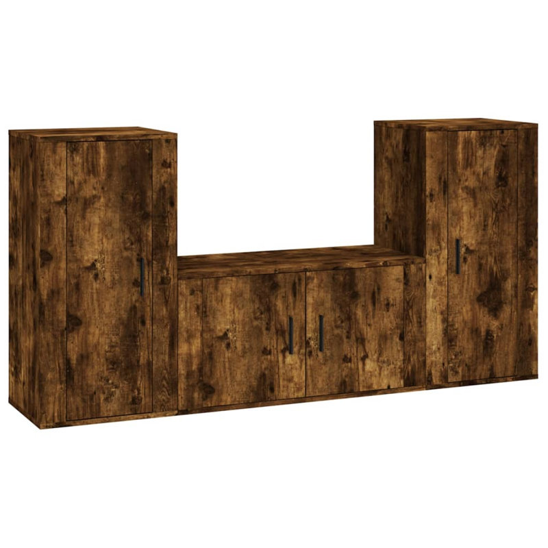 Bellock Entertainment Centre for TVs up to 70", Smoked Oak