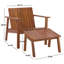 Chaise de patio + repose-pieds Kevinson