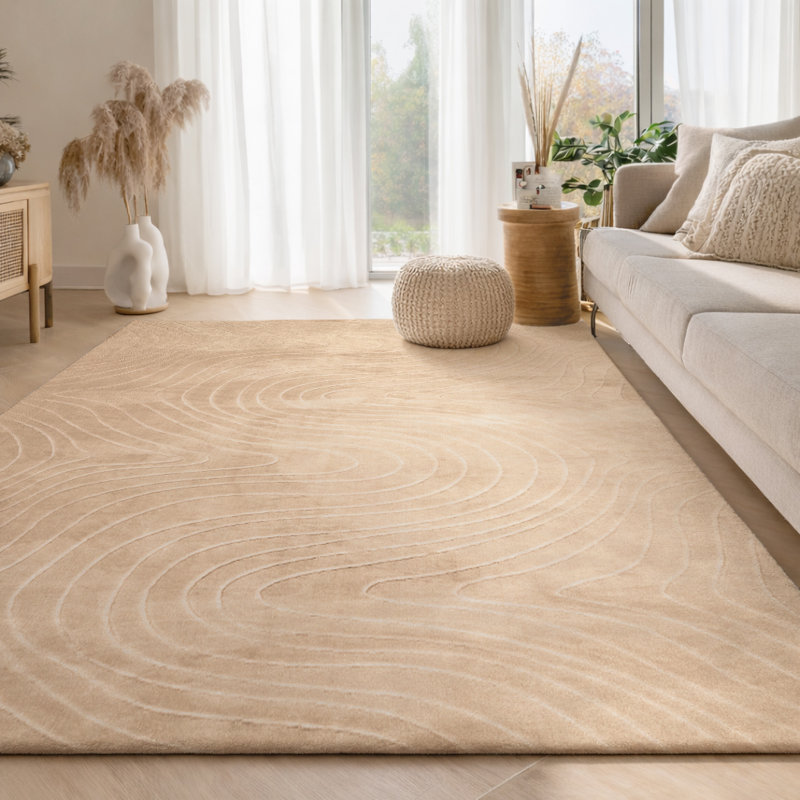 Tapis beige Somos, Beige, Rectangulaire 8 pi x 10 pi