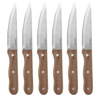 Cuisinart 7 Piece Triple Rivet Walnut Steak Knife Set