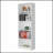 White 5-Shelf Bookcase With Spacious Shelves For Modern Home Storage And Display, Durable And Stylish.