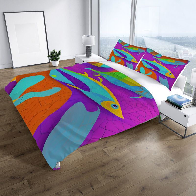Ensemble de housse de couette, Housse de couette simple + 1 taie décorative pour
