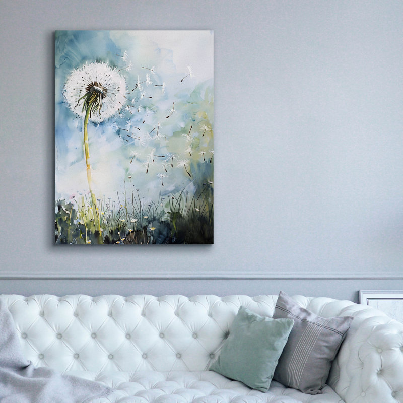 «Epic Graffiti» «The Dandelion» par Andreas Magnusson, art mural sur toile, H 54 po x l 40 po x P 1,5 po