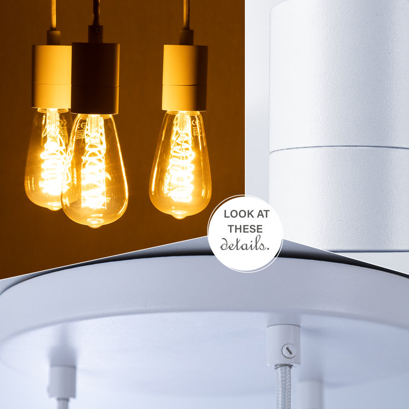 Romana 3 - Light Cluster Pendant, White