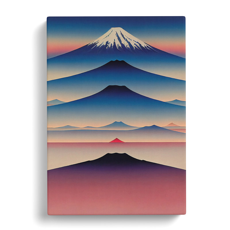 The Japanese Mountains - Wrapped Canvas, 76cm H x 50cm W x 3cm D