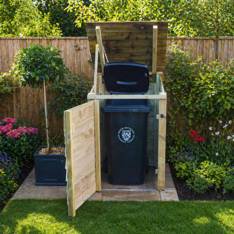 Elizabethtown Wooden 1 Bin Store, Light Green
