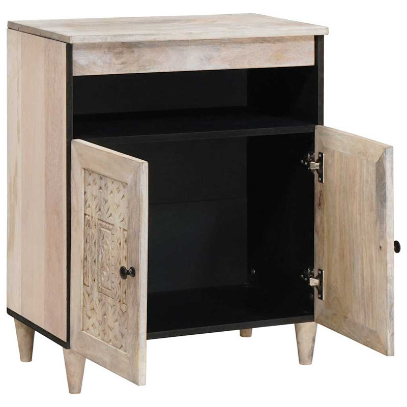 Solid Wood Accent Cabinet, White
