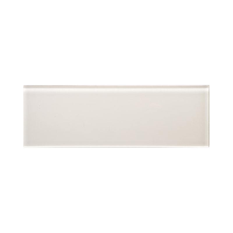 Premium 4" x 12" Glass Subway Tile, Ivory