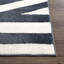 Tapis noir à grandes rayures NU160A-69295777