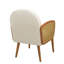Chaise d'appoint en velours avec structure en bois élégante et stable-686719650