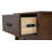 Brixton Solid Wood 2 Drawers Nightstand Walnut