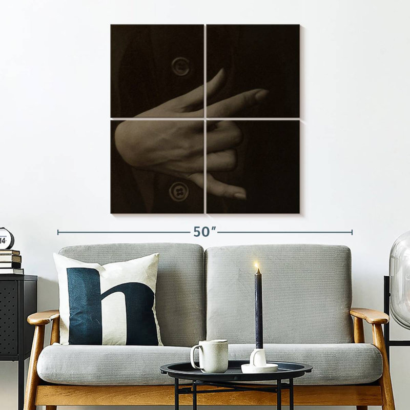 Leisha, Géorgie, O'Keeffe, main, 1919, H 32 po x l 32 po