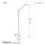Natalia 156cm LED Task Floor Lamp-50915725