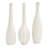 Ceramic Slim Textured Bottleneck Decorative Vase with Varying Patterns Set-284294632