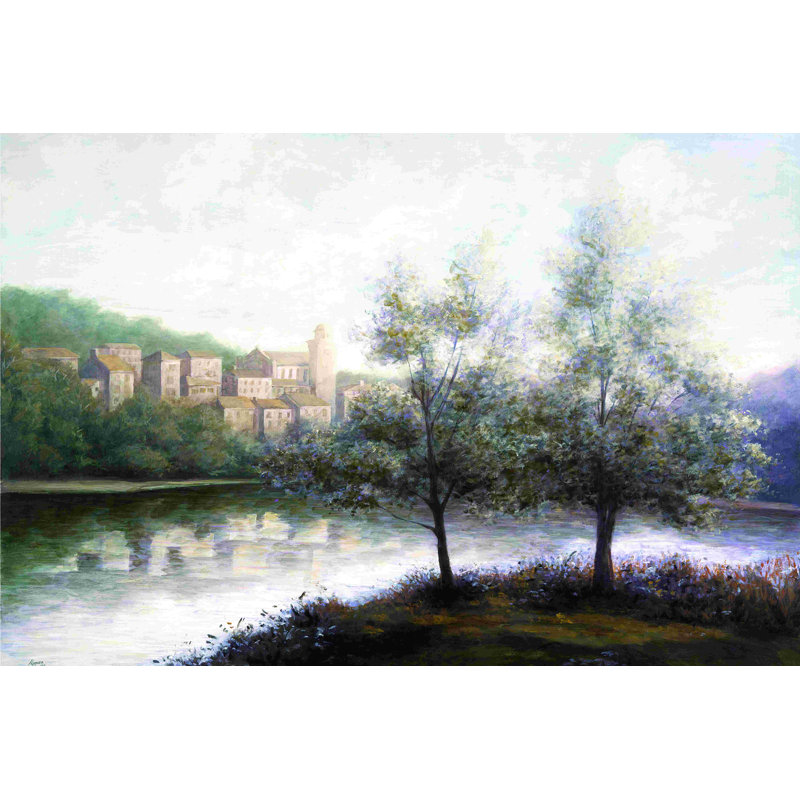 «Misty River», impression sur toile tendue, H 12 po x l 18 po