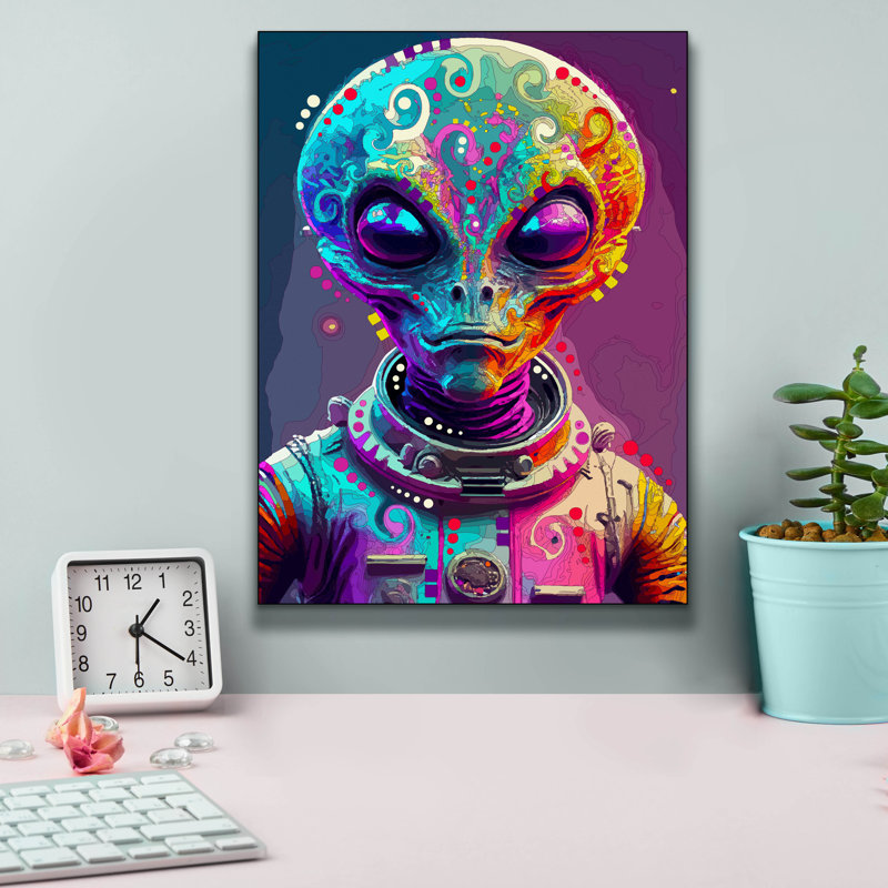 " Alien " by Dean Russo, 16" H x 12" W x 0.75" D