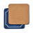 Pimpernel Blue Croc Leather Coasters 4"X 4"