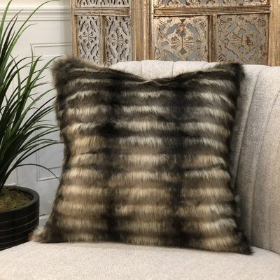 Square Faux Fur Pillow Cover & Insert