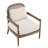 Marindale 26.6'' Mid-Century Modern Accent Chair With Rattan Backrest And Rubberwood Frame-129247729