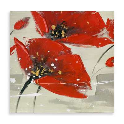 Abstract Red Flowers in the Wind Tablecloth | Home Decor