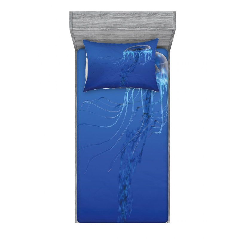 Microfiber Ombre Sheet Set, Twin XL Sheet Set with 1 Pillowcase