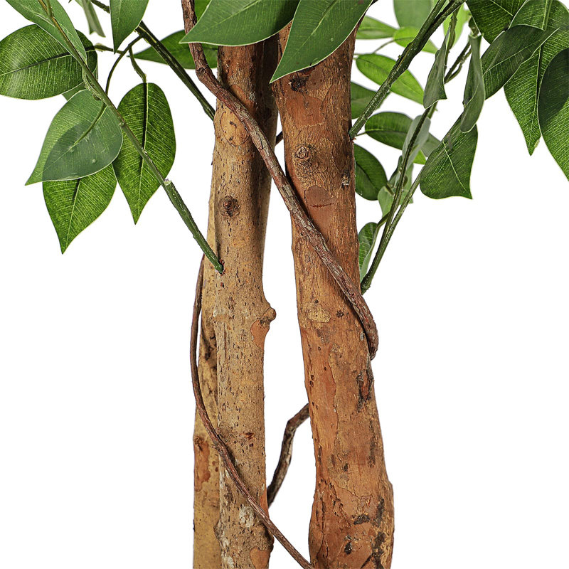 180cm Faux Fiddle Leaf Fig Tree in Cement Pot