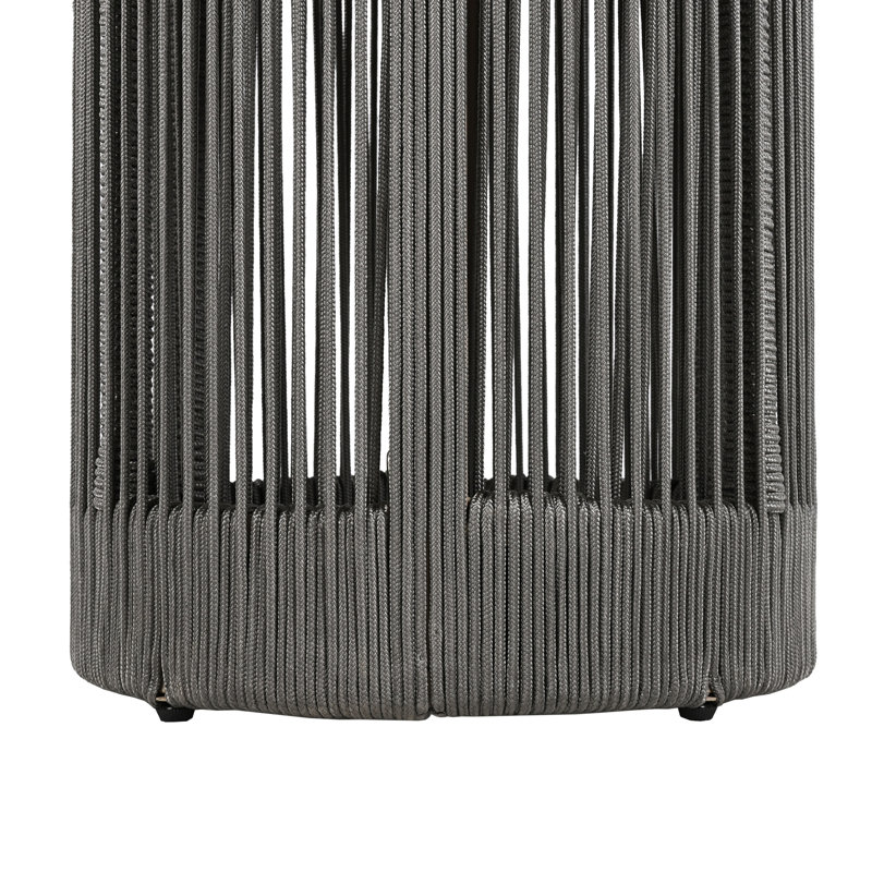 Table basse et table d'appoint en corde tissée, Grey