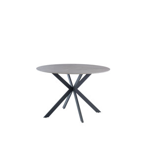 Round Stone Top Metal Base Dining Table