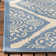 Hardrian Hooked Neutral/Blue Indoor/Outdoor Rug