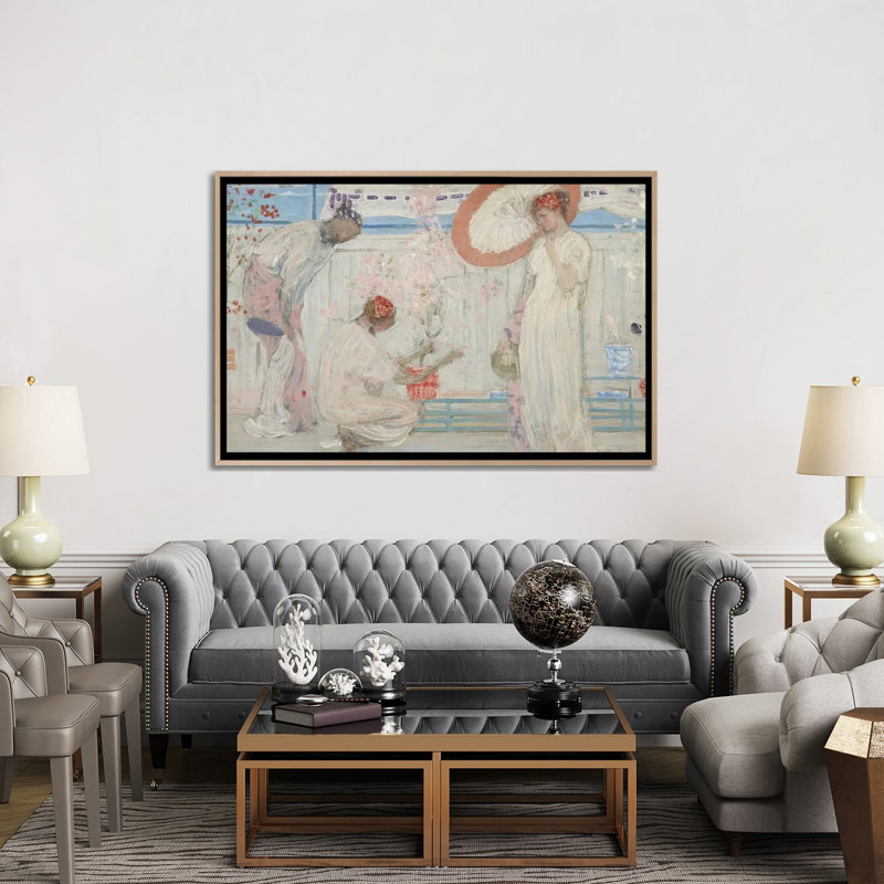 Print, 101.6 cm H x 152.4 cm W x 4.445 cm D, Natural Wood