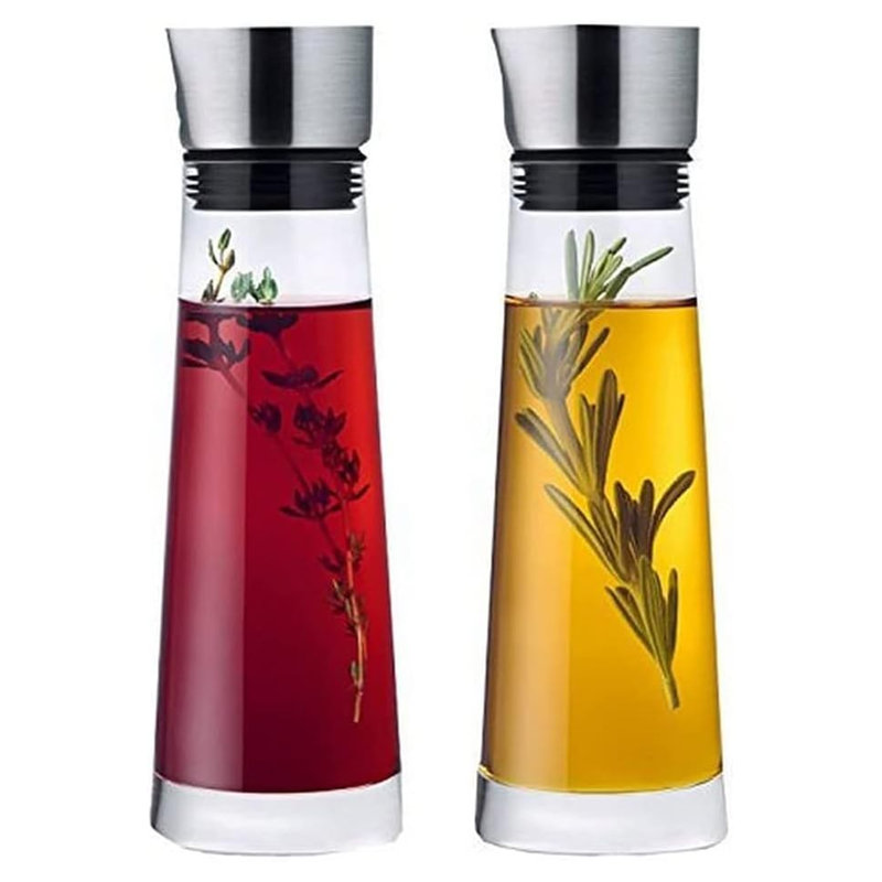 Glass Oil & Vinegar Cruet Set