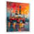 Toile encadrée flottée blanche