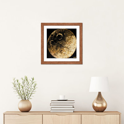 «Golden Silence», reproduction d'art sur papier encadré
