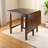 Seitz Drop Leaf Dining Table in Walnut Finished Wood, 29.3'' H X 47.61'' W X 29.69'' D