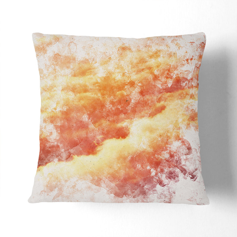 Passing Clouds Cushion with Filling, White, 55cm H x 55cm W x 20cm D
