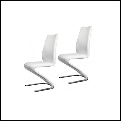 Chaise de salle à manger en forme de Z 2 pièces