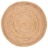 Cascio Natural Fiber Flat Weave Jute Solid Color Rug