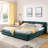 Stylish Chenille Storage Bed